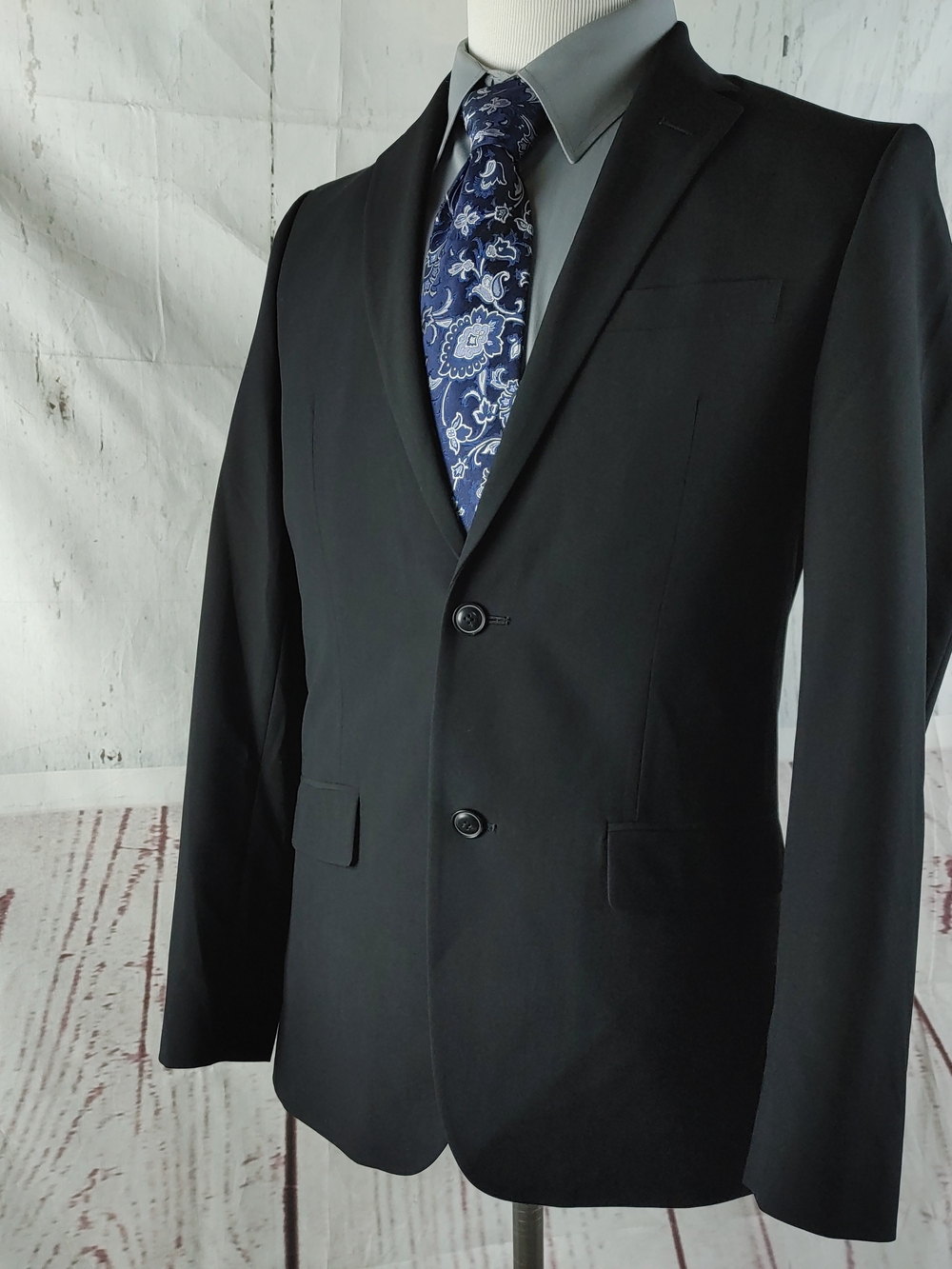 Ben Sherman Black Slim Fit Suit Jacket Size 38R - Picture 5 of 14